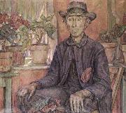 Robert Reid The Old Gardener Sweden oil painting artist